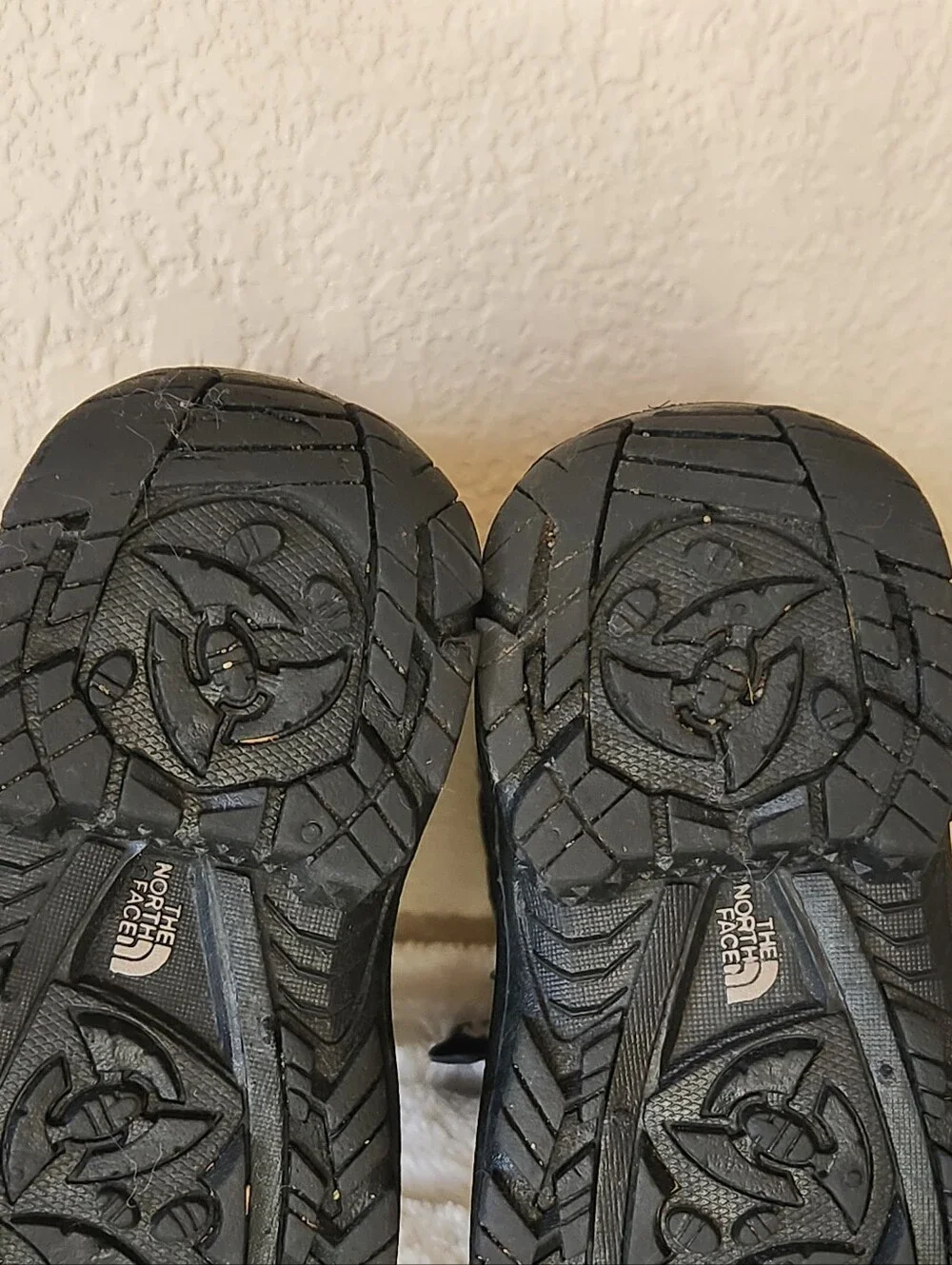 The North Face Black Winter Boot with Hook-and-Loop Strap